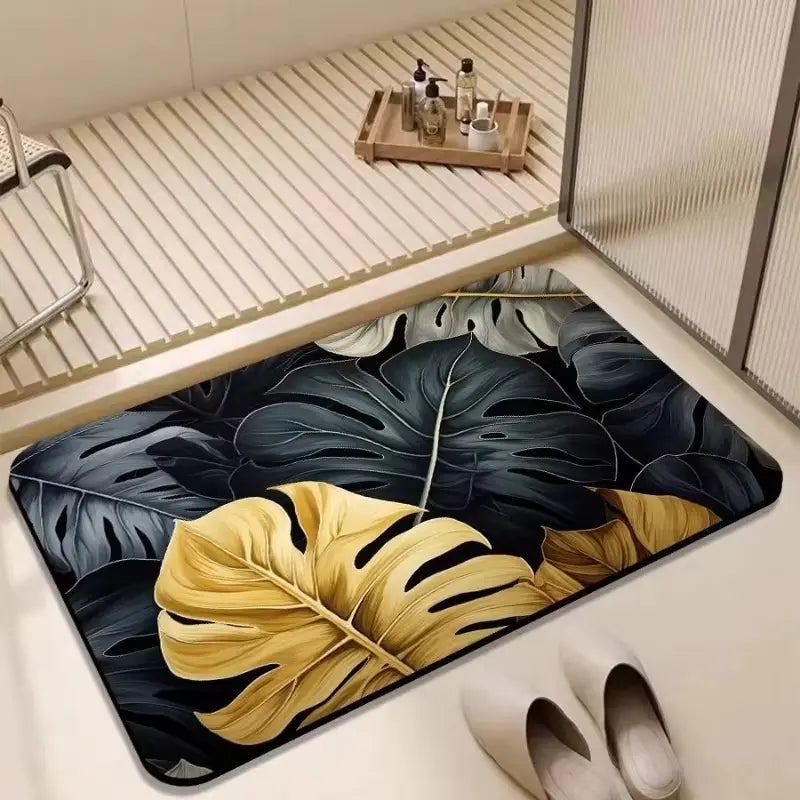 Tapis de bain diatomite absorbant – Antidérapant propre