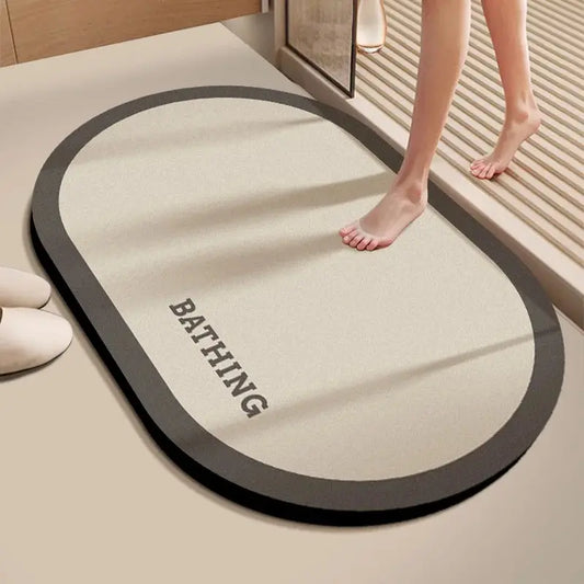 Tapis de bain diatomite Bathing - Super absorbant & anti-taches