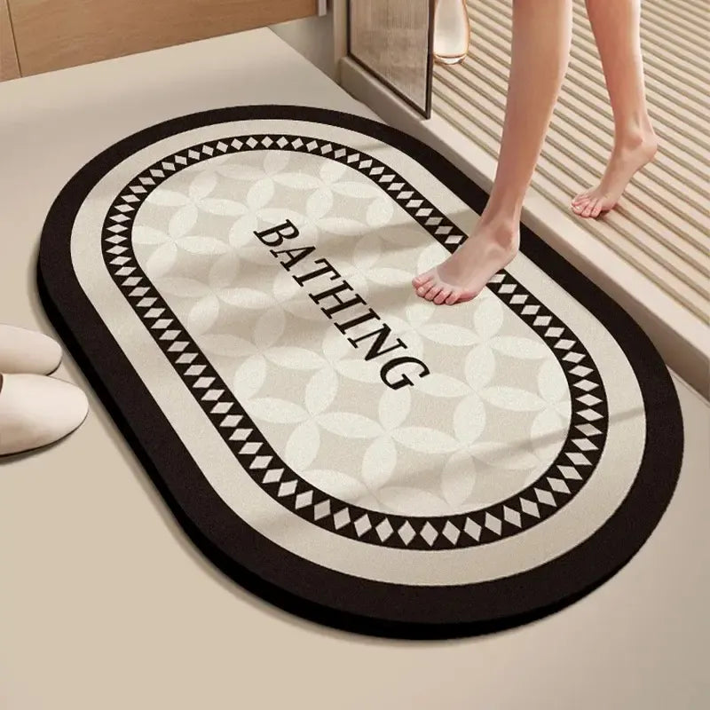 Tapis de bain diatomite Bathing - Super absorbant & anti-taches