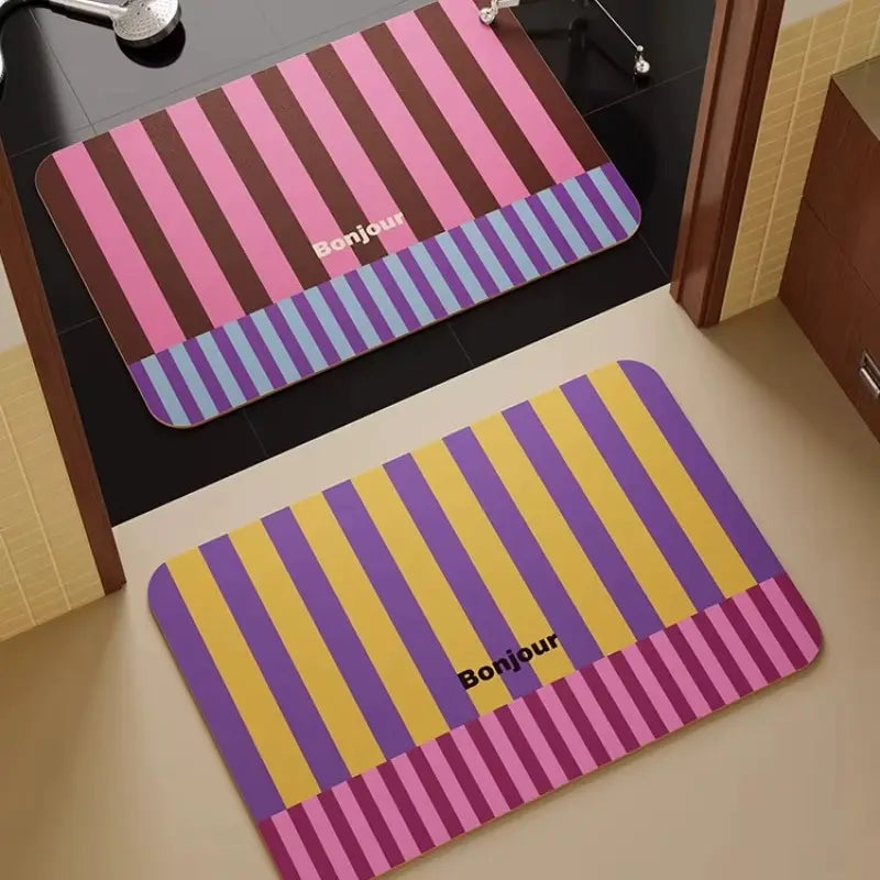 Tapis de bain diatomite Bonjour – Absorbant premium