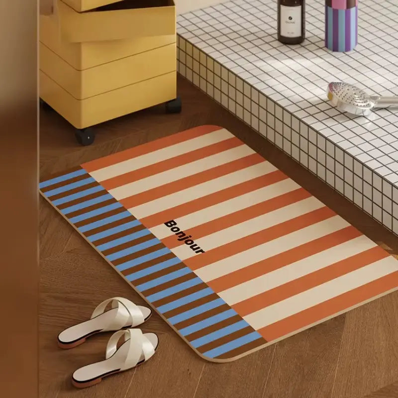 Tapis de bain diatomite Bonjour – Absorbant premium