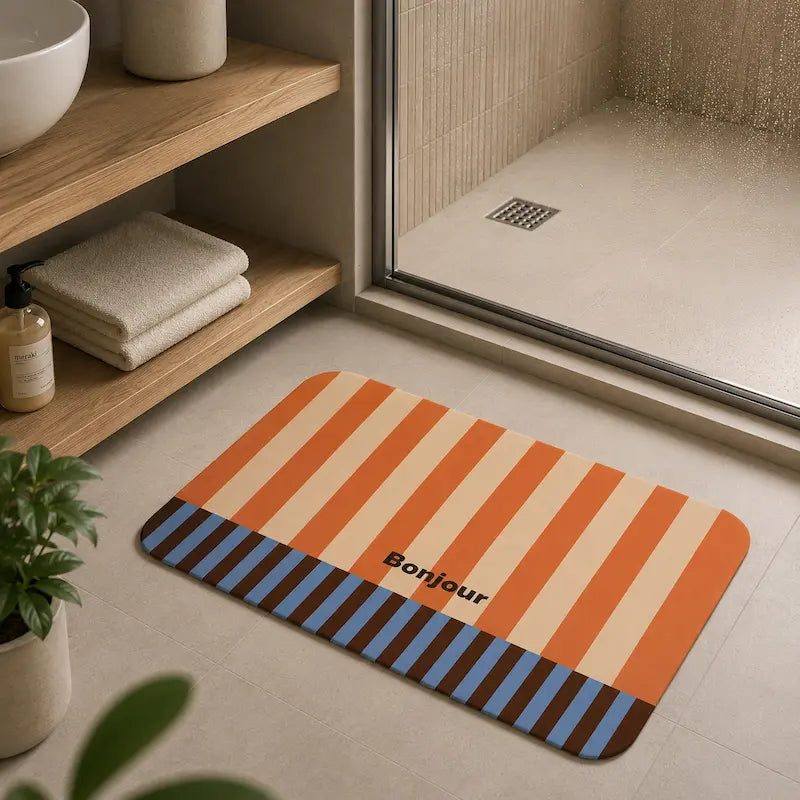 Tapis de bain diatomite Bonjour – Absorbant premium