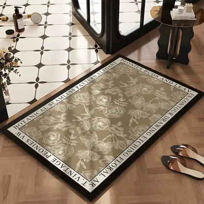 Tapis de bain diatomite campagne française - Absorbant antidérapant