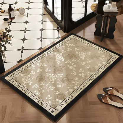 Tapis de bain diatomite campagne française - Absorbant antidérapant
