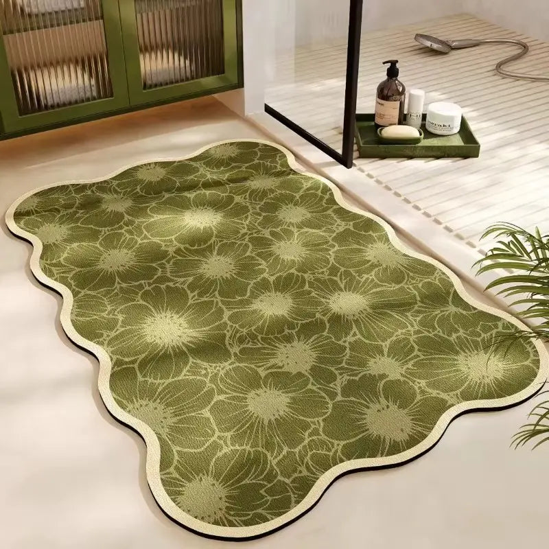 Tapis de bain diatomite douce épaissie – Absorbant durable