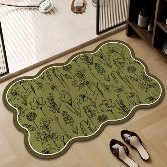 Tapis de bain diatomite douce épaissie – Absorbant durable