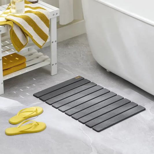 Tapis de bain diatomite en pierre – Absorption naturelle