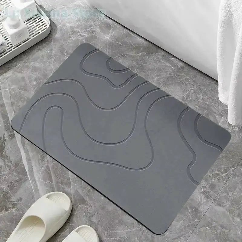 Tapis de bain diatomite intérieur – Absorption rapide
