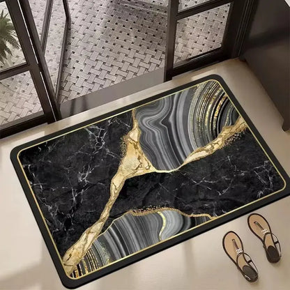 Tapis de bain diatomite lumière luxe – Antidérapant résistant à la saleté