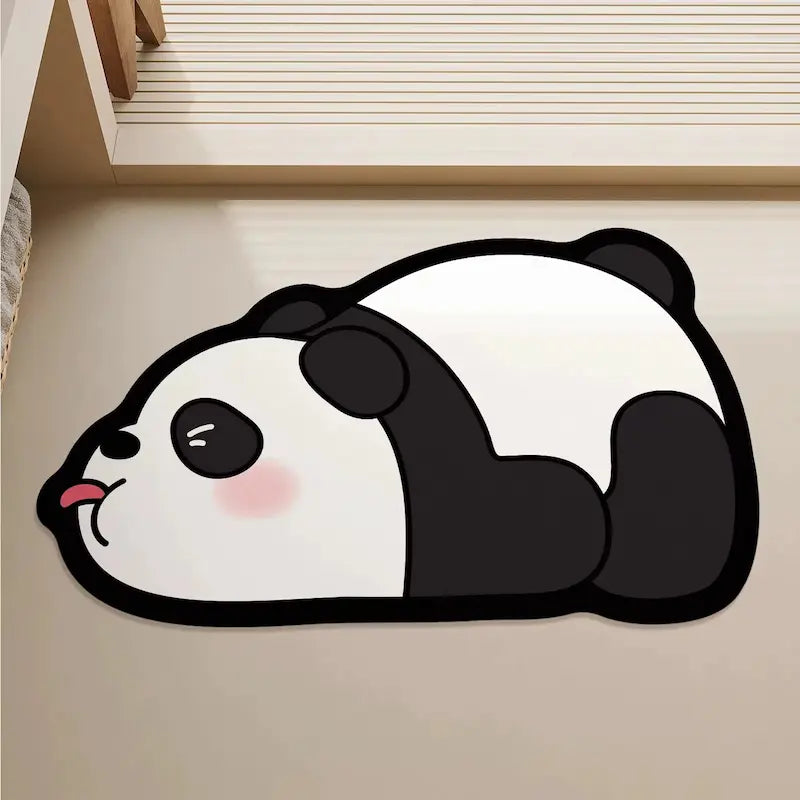 Tapis de bain diatomite Panda – Douceur minérale
