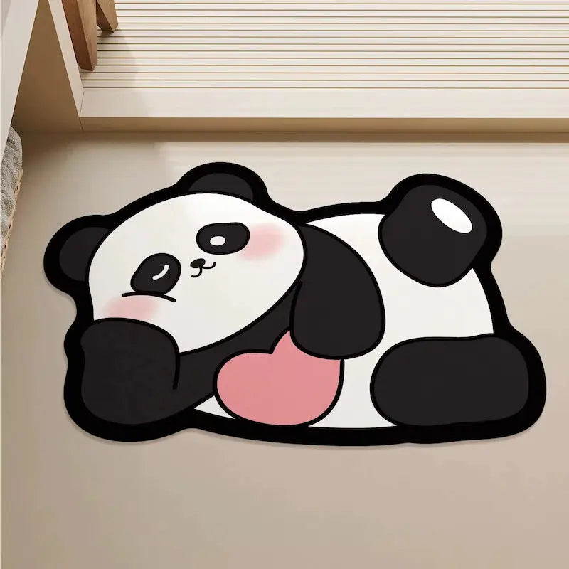 Tapis de bain diatomite Panda – Douceur minérale