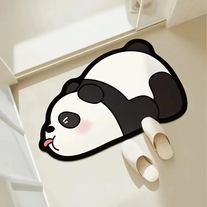 Tapis de bain diatomite Panda – Douceur minérale