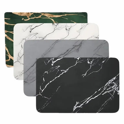 Tapis de bain diatomite PU – Séchage rapide antidérapant