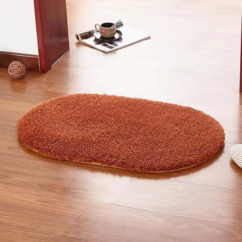 Tapis de bain ellipse mémoire de forme – Absorption douce