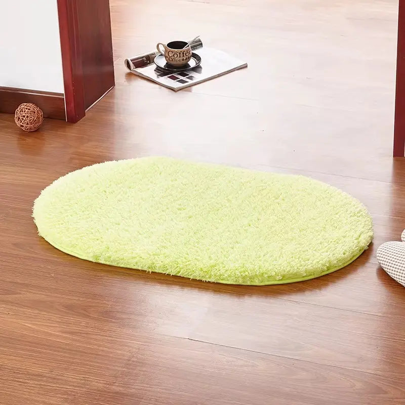 Tapis de bain ellipse mémoire de forme – Absorption douce