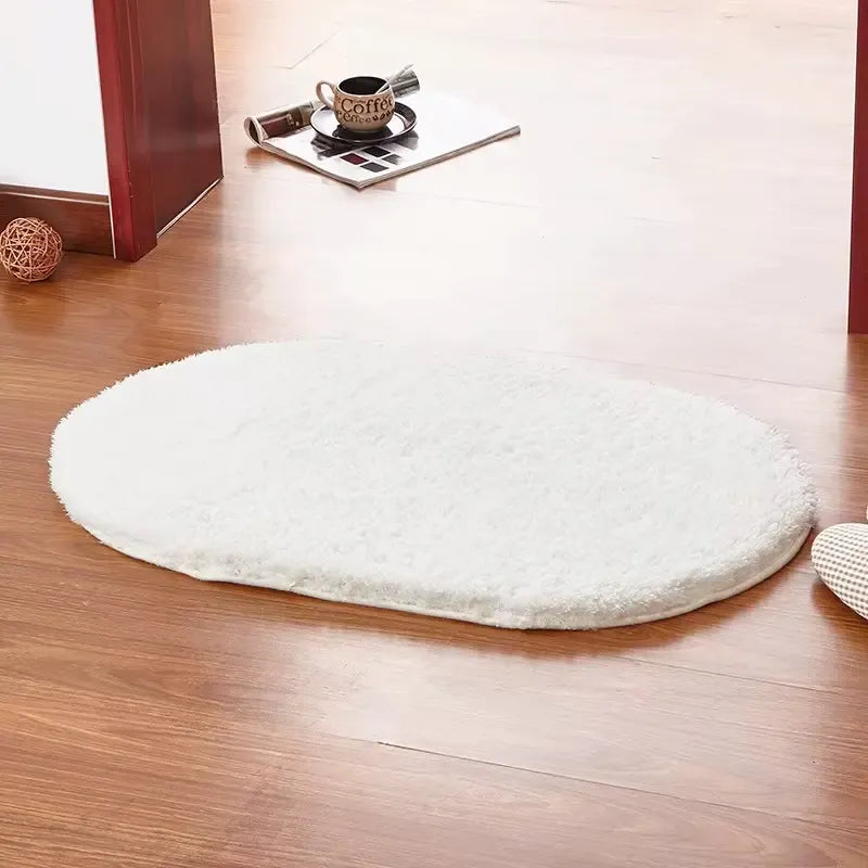 Tapis de bain ellipse mémoire de forme – Absorption douce