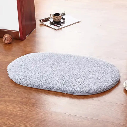 Tapis de bain ellipse mémoire de forme – Absorption douce