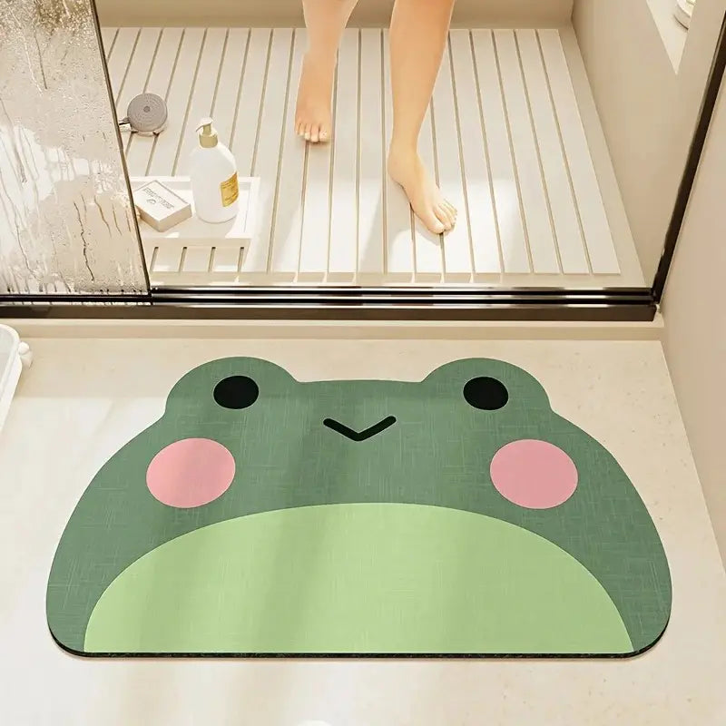 Tapis de bain grenouille - Absorbant antidérapant