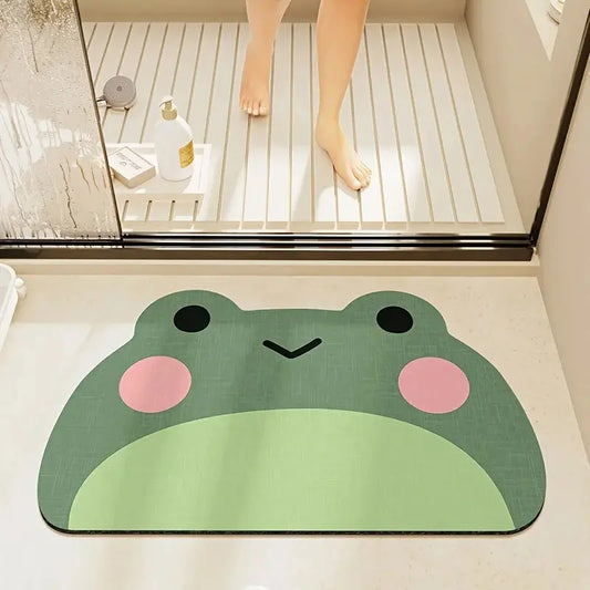 Tapis de bain grenouille - Absorbant antidérapant