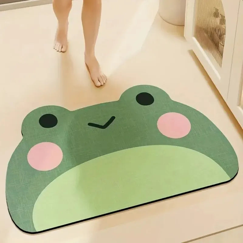 Tapis de bain grenouille - Absorbant antidérapant
