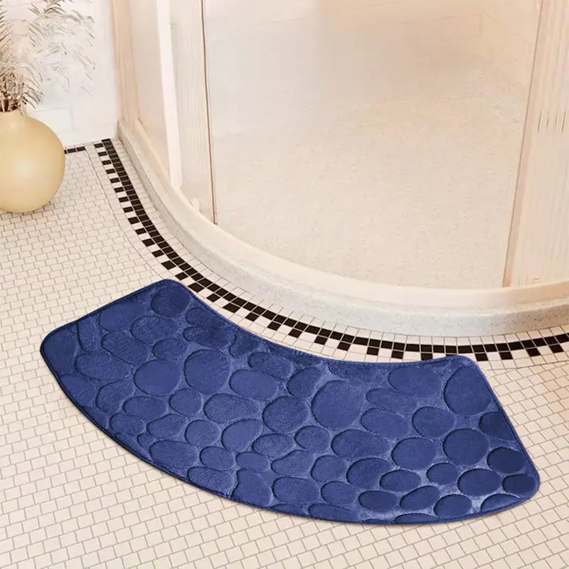 Tapis de bain incurvé épais – Absorption durable antidérapante