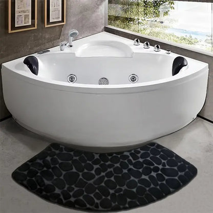 Tapis de bain incurvé épais – Absorption durable antidérapante