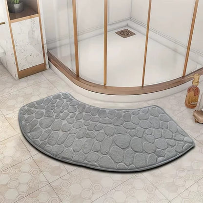 Tapis de bain incurvé épais – Absorption durable antidérapante