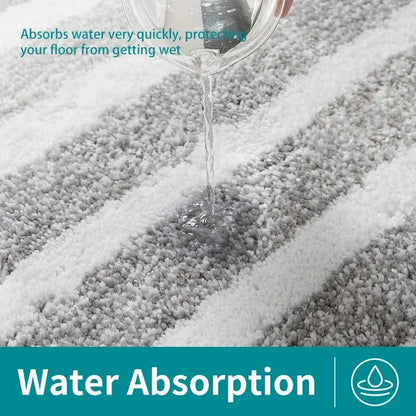 Tapis de bain microfibre floqué – Douceur absorbante