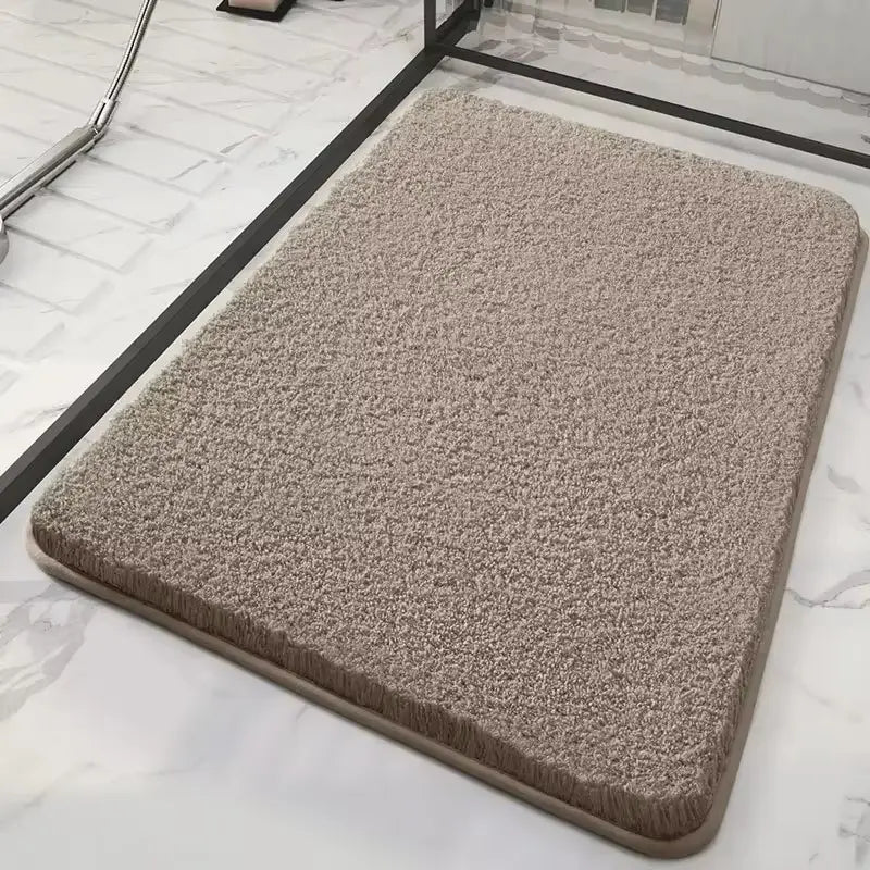 Tapis de bain peluche épais – Absorption confortable