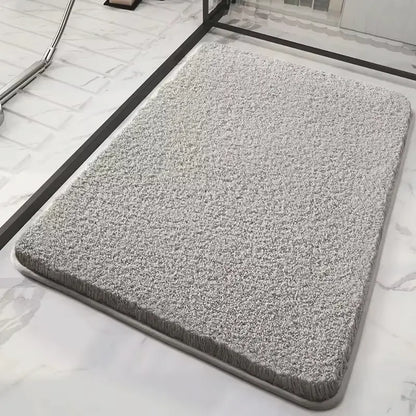 Tapis de bain peluche épais – Absorption confortable