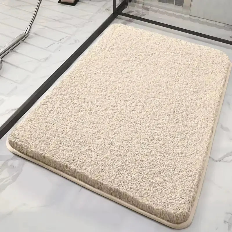 Tapis de bain peluche épais – Absorption confortable