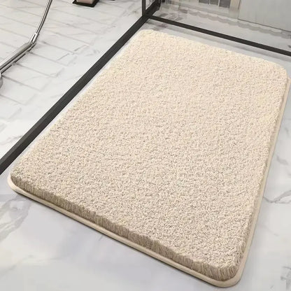 Tapis de bain peluche épais – Absorption confortable