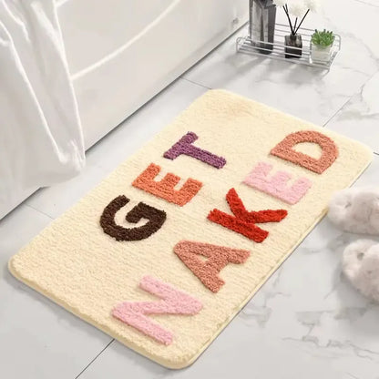 Tapis de bain polymère touffu coloré – Déco fun & confort