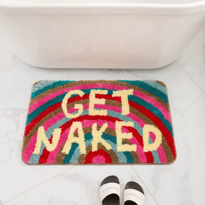 Tapis de bain polymère touffu coloré – Déco fun & confort