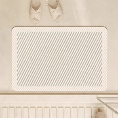 Tapis de bain rayures géométriques – Super absorbant