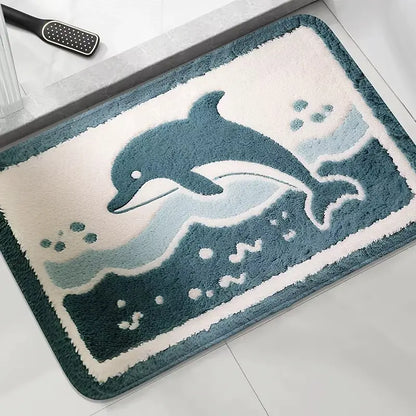 Tapis de bain style bord de mer – Absorbant décoratif