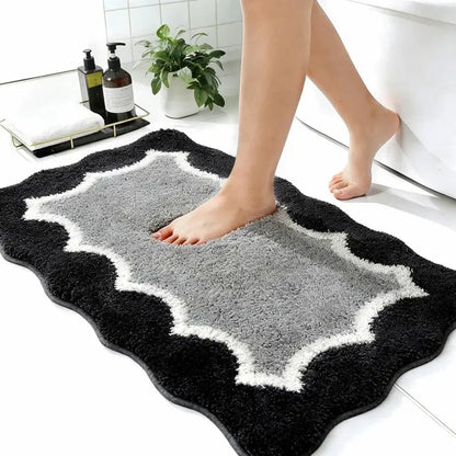 Tapis de bain vague - Absorbant antidérapant