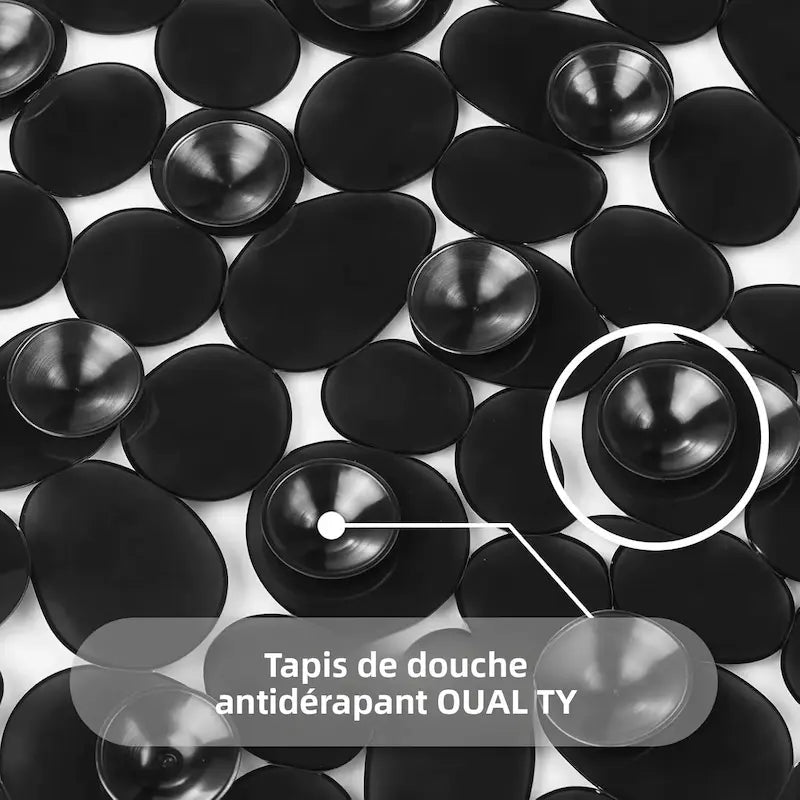 Tapis de douche antidérapant sécurisé – Ventouses haute adhérence