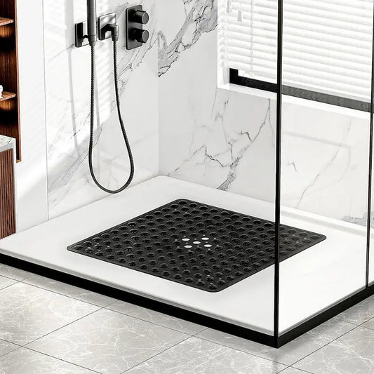 Tapis de douche carré à ventouses – Antidérapant sécurisé