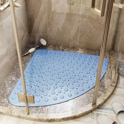 Tapis de douche d’angle PVC – Ventouses antidérapantes