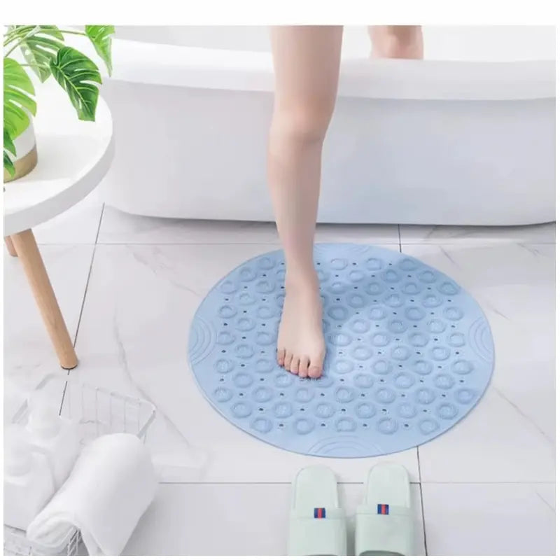 Tapis de douche rond antidérapant – Massage drainant