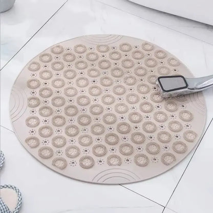 Tapis de douche rond antidérapant – Massage drainant
