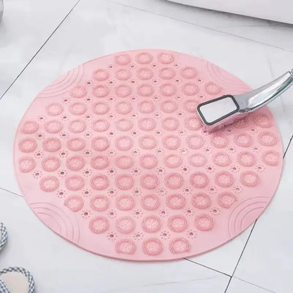 Tapis de douche rond antidérapant – Massage drainant