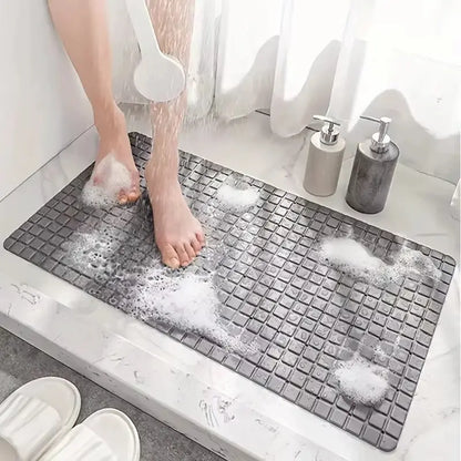 Tapis de douche sécurisé à ventouses – Vidange rapide