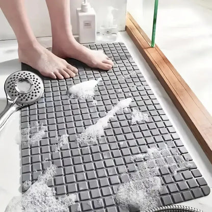Tapis de douche sécurisé à ventouses – Vidange rapide