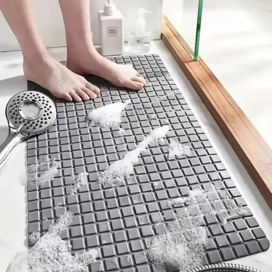Tapis de douche sécurisé à ventouses – Vidange rapide